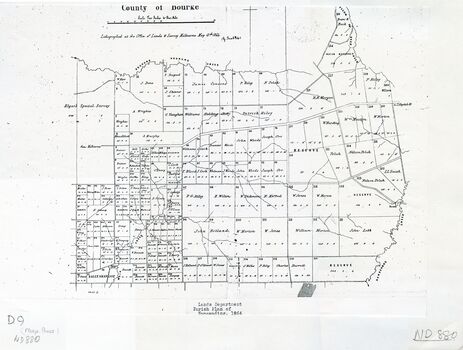Parish plan of Nunawading, Lands Department, 1864