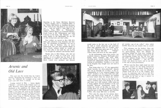 1966 school magazine of Nunawading High School.  Pg 14-15