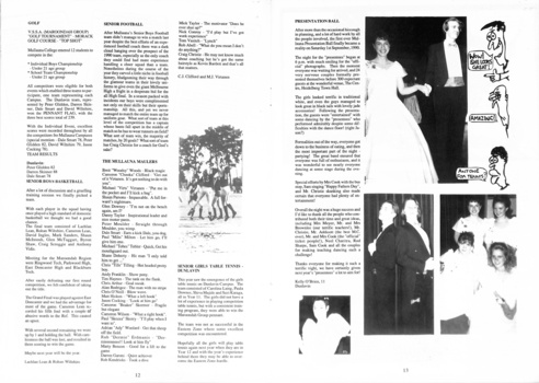 School magazine of Mullauna Secondary College.  PG 7