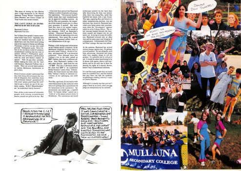 School magazine of Mullauna Secondary College.  PG 16