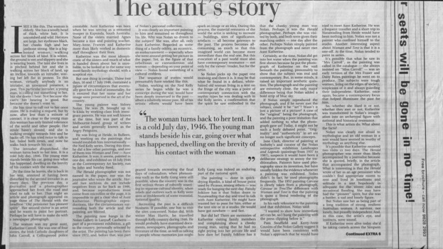 Article discussing authenticity of painting entitled 'Woman and Tent' 