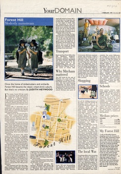 Brief history of Forest Hill and facilities available to residents.