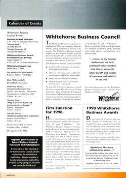 Whitehorse: Down to business.  City of Whitehorse c. 1998