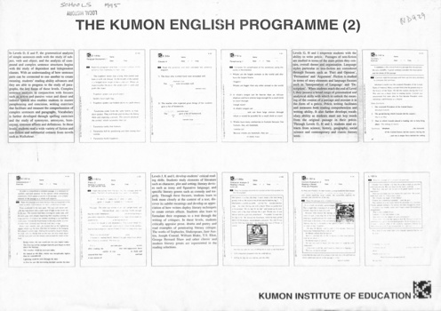 Kumon Institute of Education. Student Guide to English.