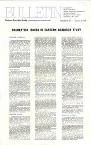 Eastern  Corridor Study