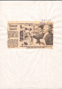 Article in Nunawading Gazette about a display at Nunawading Post Office of Women's Auxiliary Australian Air Force memorabilia