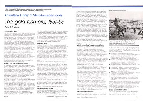 Issue of Roads Victoria  August / September 1985 