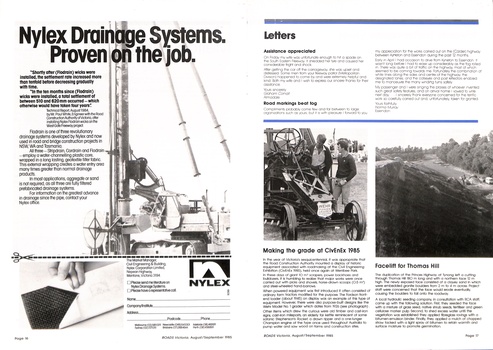 Issue of Roads Victoria  August / September 1985 