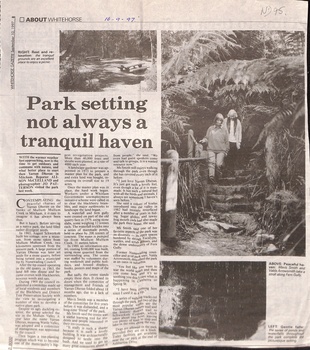 Short history of Yarran Dheran on the banks of Mullum Mullum Creek in Mitcham.