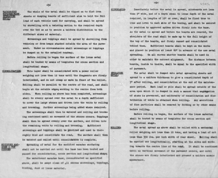 Shire of Blackburn and Mitcham specification and standard for reconstruction of sections of Canterbury Road