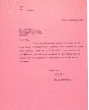 Sample of our Collection of particulars of maintenance works