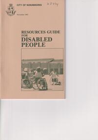 Pamphlet, Resources Guide for disabled people, 1/11/1983