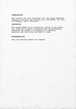 Report to Information and Public Relations Subcommittee, meeting of 29 November 1990.  