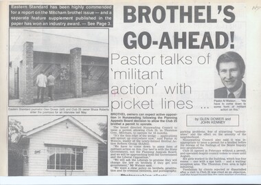 Article, Brothels, 1985