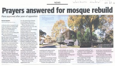 Article, Forest Hill Mosque