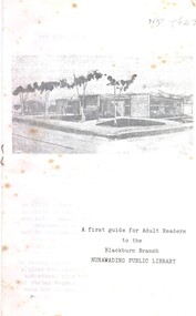 Pamphlet, Nunawading Public Library, C 1960