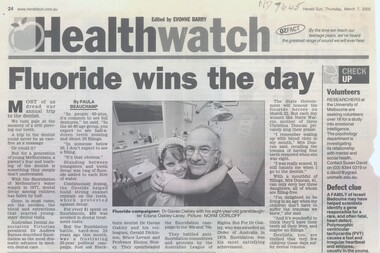 Article, Fluoride Wins The Day, 2002