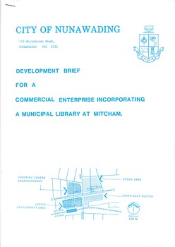 Development Brief for Mitcham Library, 1988