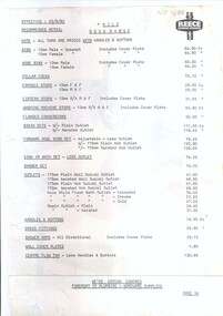 Document, Reece Plumbing, 25/06/1982