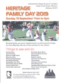 Document, Heritage Family Day 2019, 2019