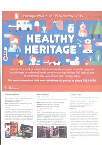Pamphlet, Heritage Week 2019, 2019