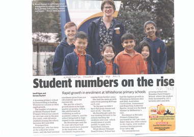 Article, Mount Pleasant Road Primary School, 2019