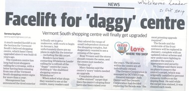 Article, Facelift For Vermont South Shopping Centre, 2019