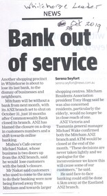 Article, Bank Closures in Mitcham, 1/10/2019 12:00:00 AM