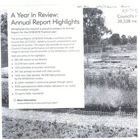 Article, A Year in Review, 2019