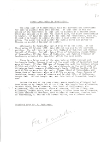 Document, First Land Sales in Nunawading, 1855
