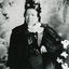 Black and white photo (two copies) of Mrs. Eliza  McGlone, one of the early settlers. 