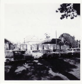 B/W photo of demolition of dormitories on north side of Deaf & Dumb Home in Central Road, Blackburn
