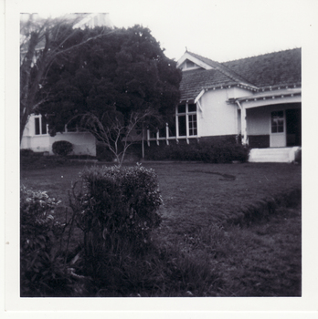 B/W photo of part of front of Adult & Deaf Home in Central Road, Blackburn.  Demolished 1972.