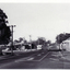 Black and white photo looking south along Blackburn Road from Railway gates in June 1969.