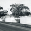 Black and white photo of Migrant Hostel, Rooks Road, Nunawading showing the old side Nissin hut accommodation.
