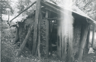 Photograph, Wattle and daub hut, C.1970