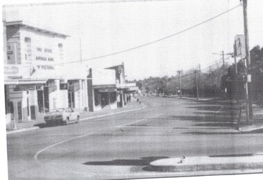 B/W strip photo of South Parade and Blackburn Road Blackburn