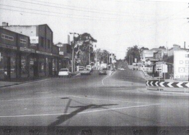  B/W strip photo of Blackburn Road Shops