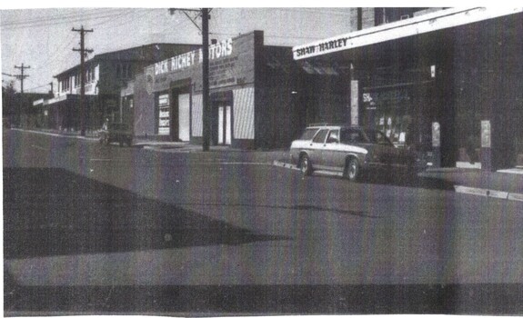  B/W strip photo of Railway Road Blackburn.