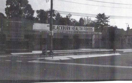 B/W strip photo of Railway Road Blackburn.