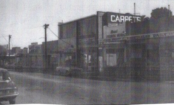 B/W strip photo of Railway Road Blackburn.