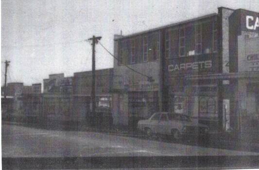 B/W strip photo of Railway Road Blackburn