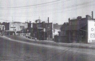 B/W strip photo of Railway and Blackburn Road.
