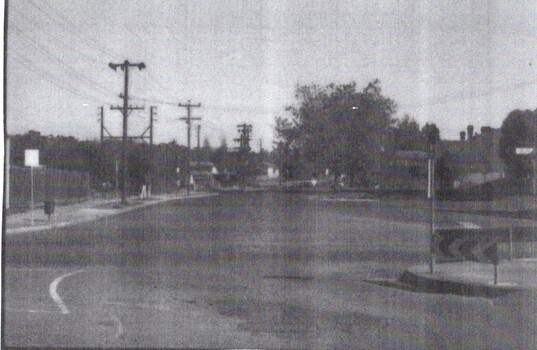 B/W strip photo of Railway and Blackburn Roads 