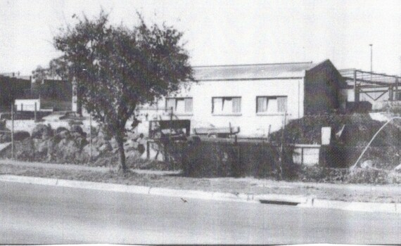 B/W strip photo of Coolstores, Blackburn