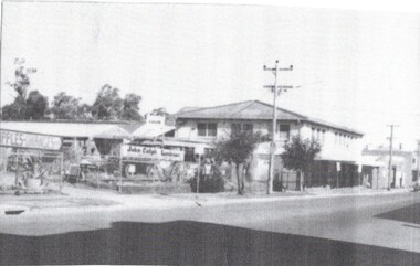  B/w strip photo of Blue Moon Cool Stores, Blackburn.