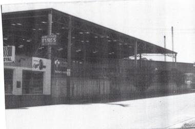  B/W strip photo of Blue Moon Cool Stores, Blackburn.