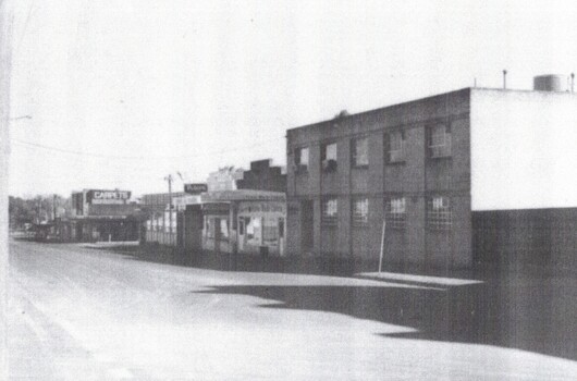  B/W strip photo of Blue Moon Cool Stores, Blackburn.