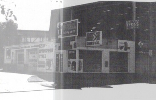  B/W strip photo of Railway Road, Blackburn.