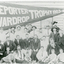 Black and white photo of Reporter Wardrop Trophy Cricket Team